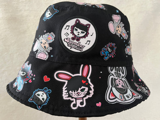 rave girls reversible bucket hat