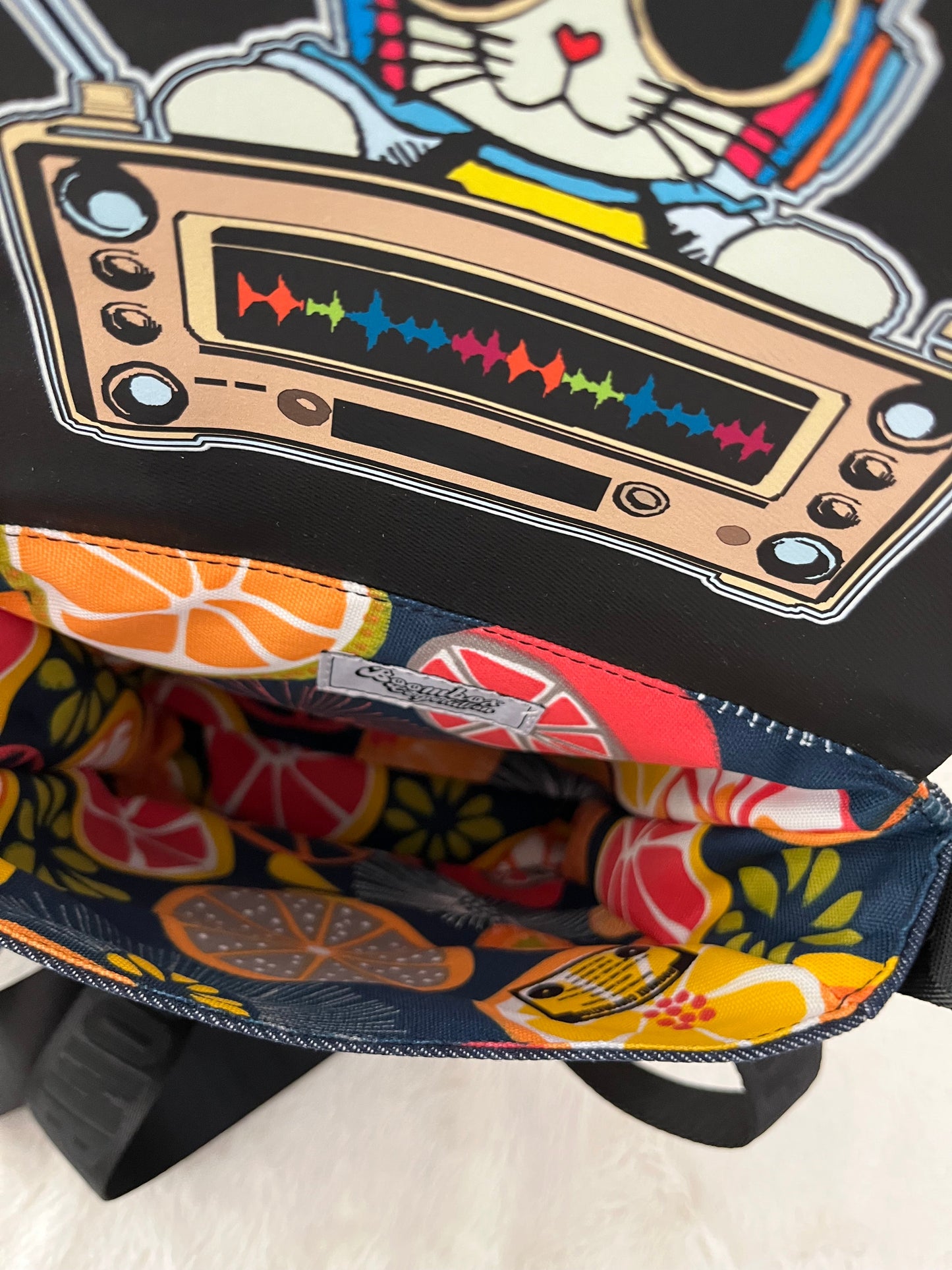 Music notes group one off medium couture bag