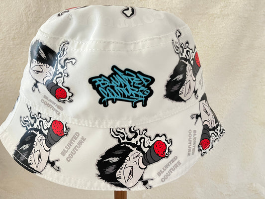 reversible white smokey XL bucket hat