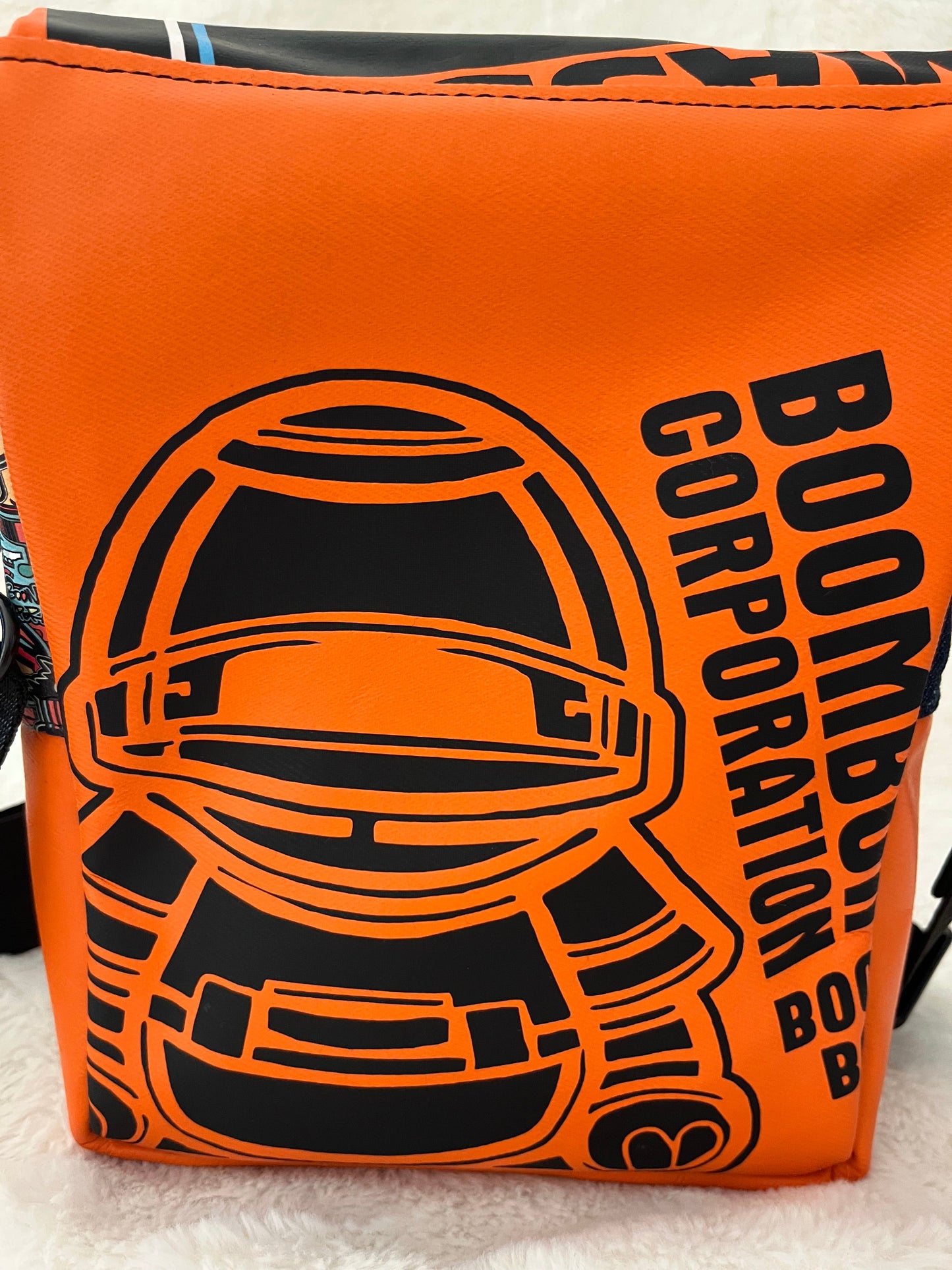 small black and orange couture bag, one off