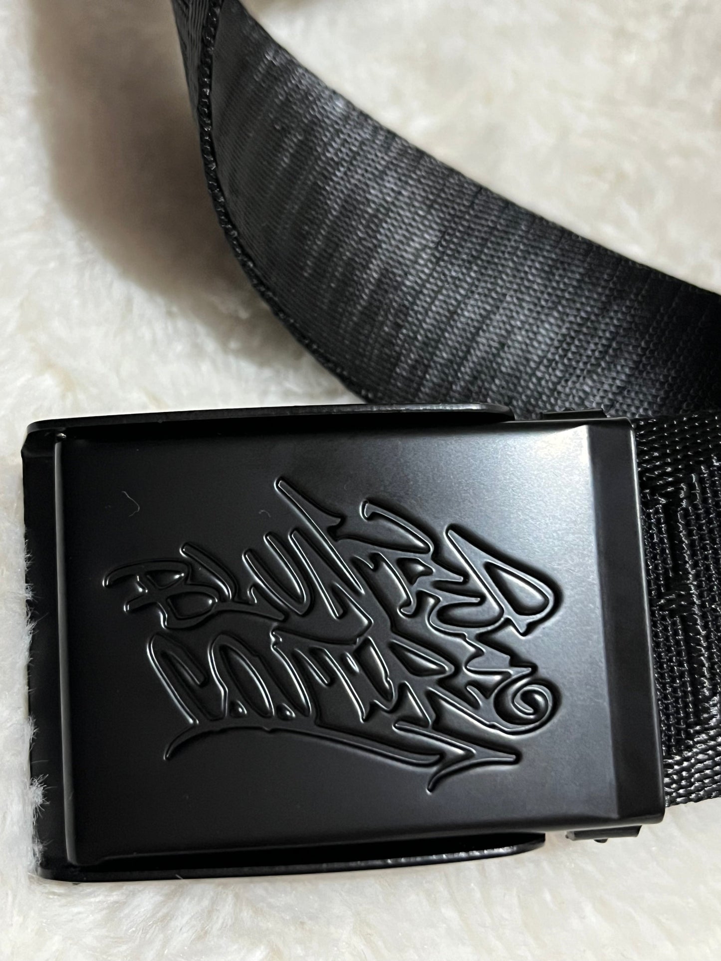 blunted couture x boombox belt black