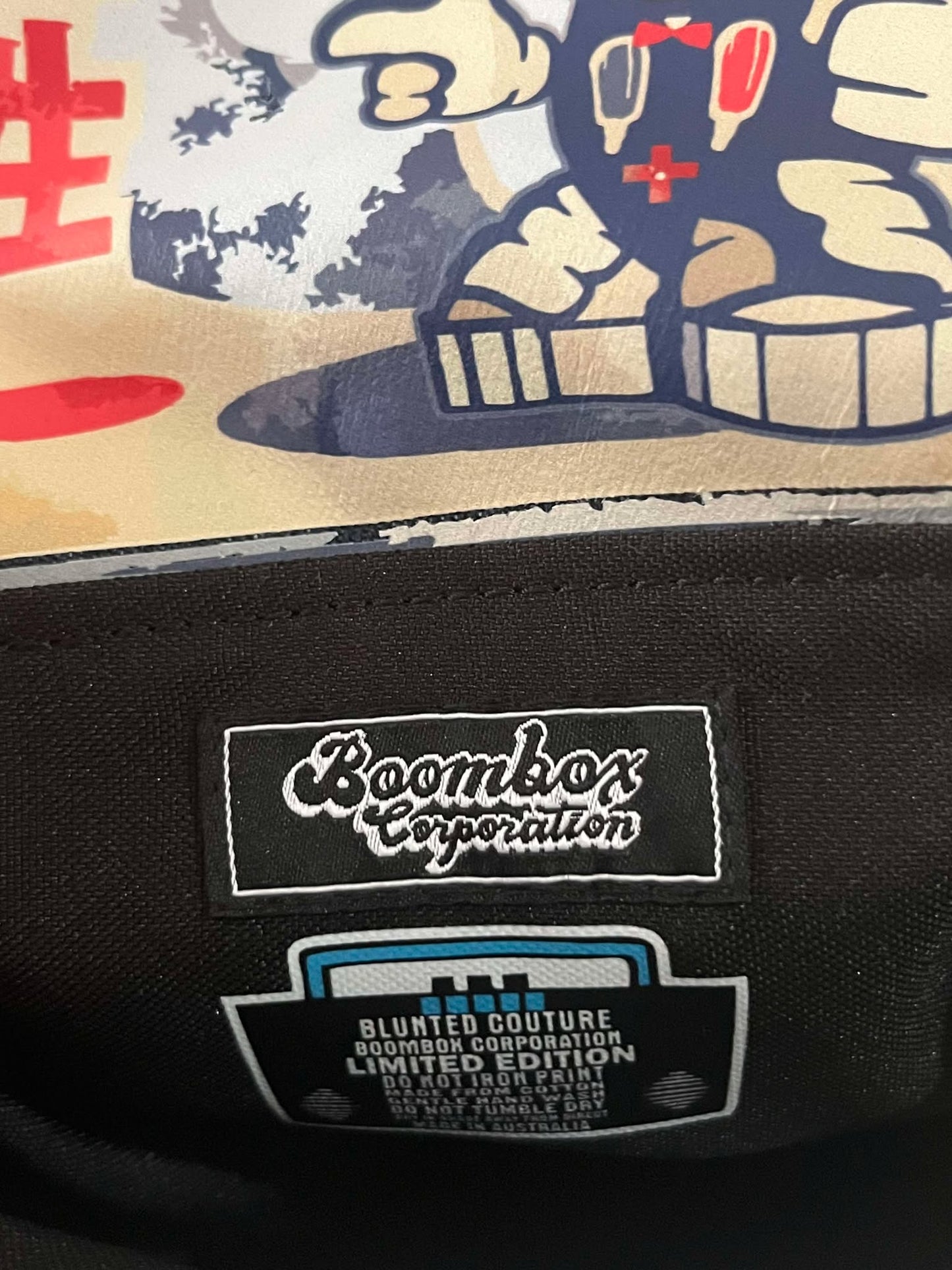 boombox collabo bag, special limited edition run ( 1 of 2 ) small couture bag