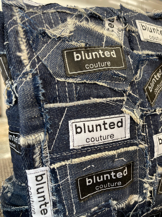blunted couture labels bag, one off