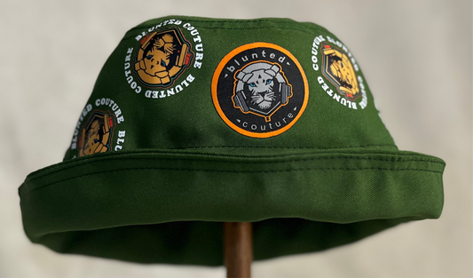 reversible lion green bucket hat