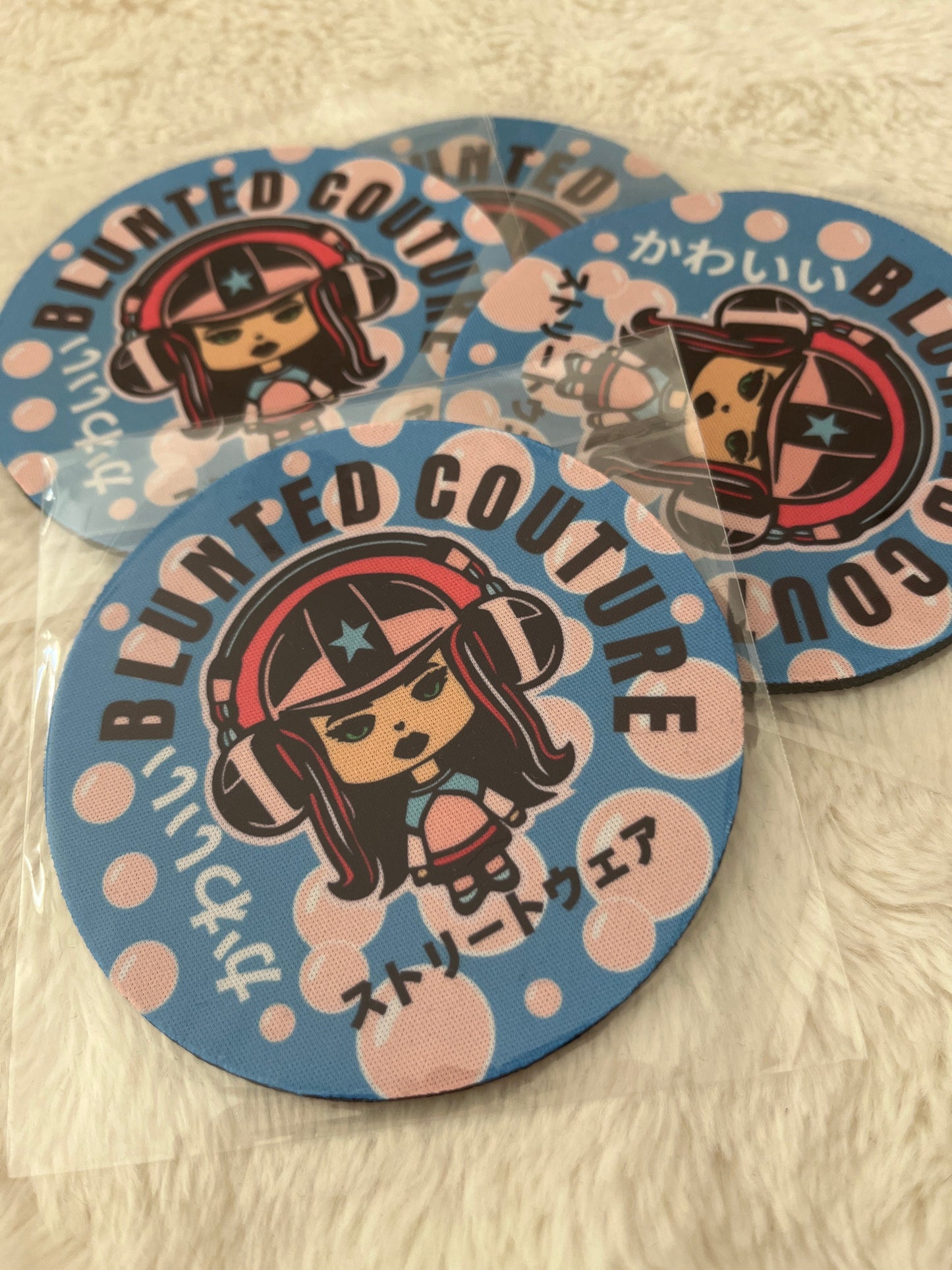 coasters set of 4 bubble maddie