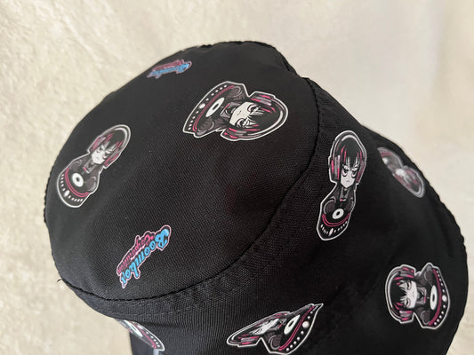 hard style dj reversible bucket hat