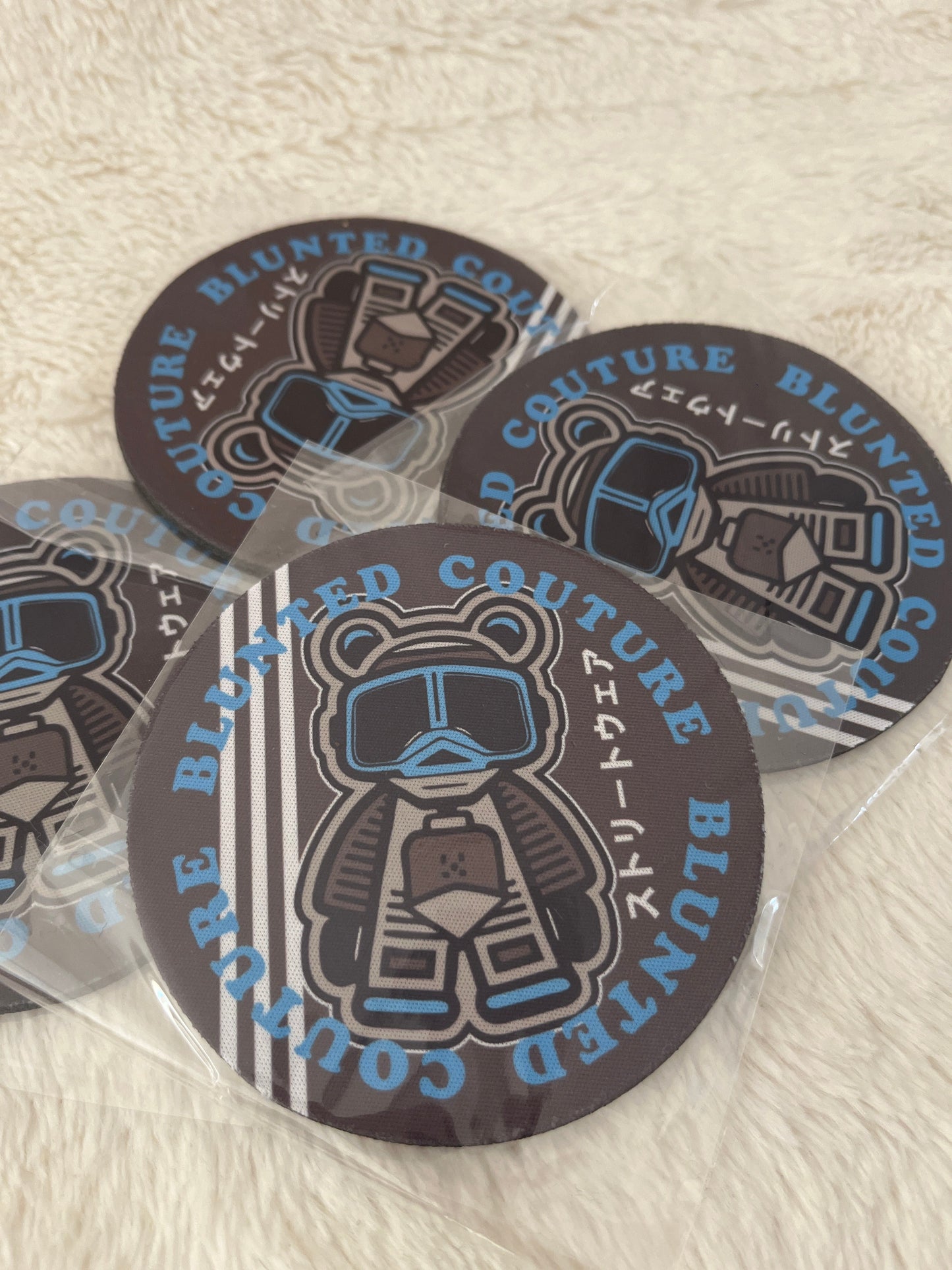 coasters set of 4 nuclear blazie