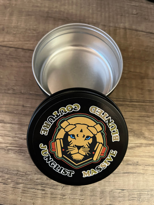 lion junglist massive round blunted couture tin