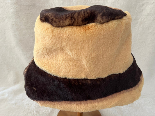 reversible furry bucket hat