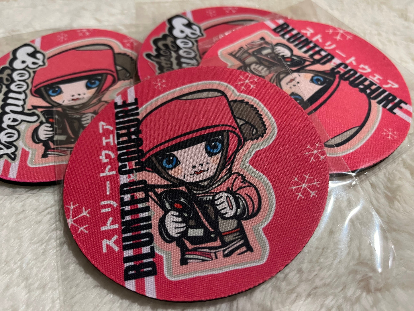 coasters set of 4 top girl