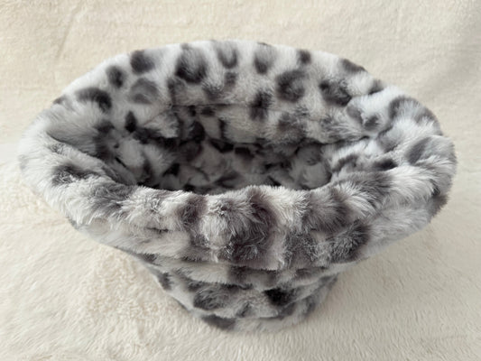reversible furry animal bucket hat