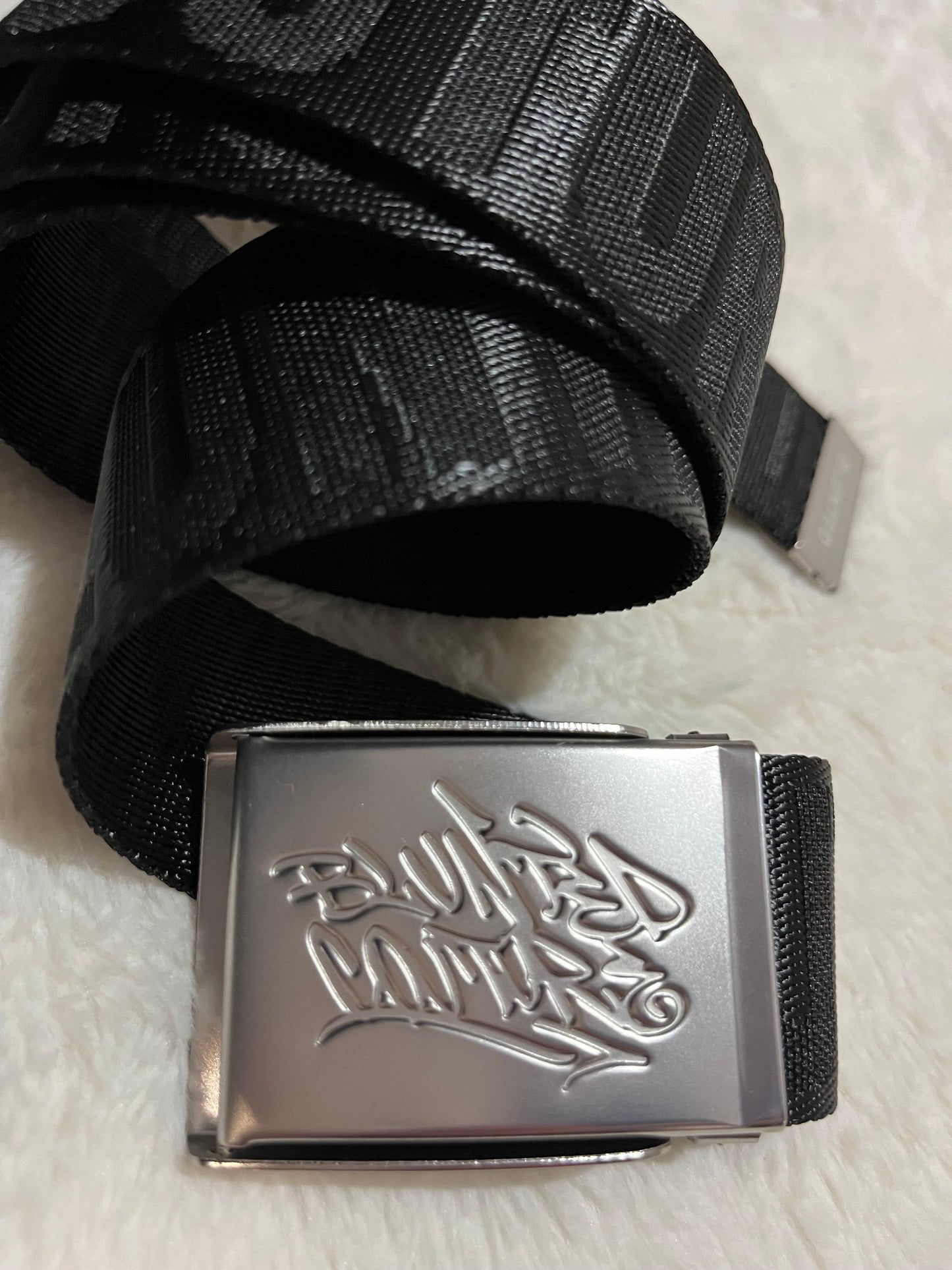 blunted couture belt black / silver buckle