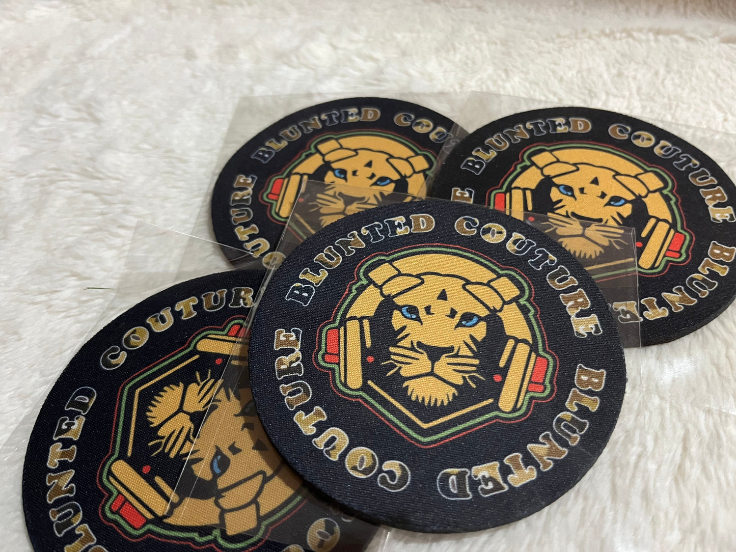 coasters set of 4 lion