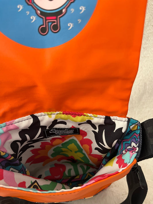 small black and orange couture bag, one off