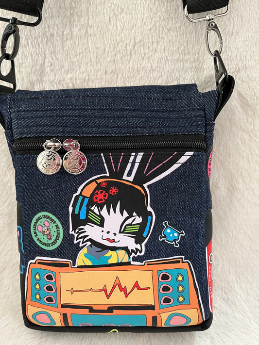 maddie and bunny dj small couture bag, one off