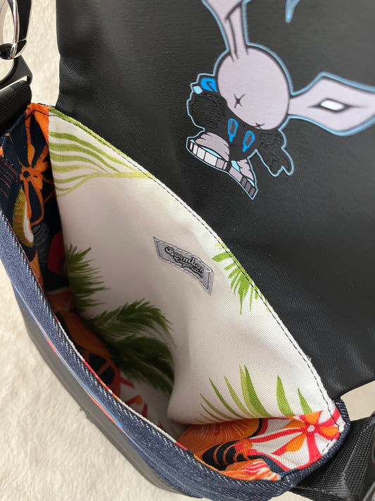 Black boombox one off medium couture bag