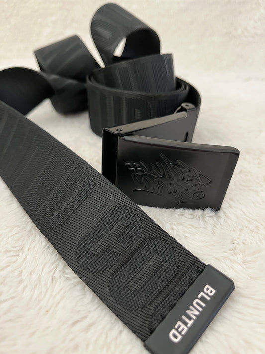 blunted couture belt black on black