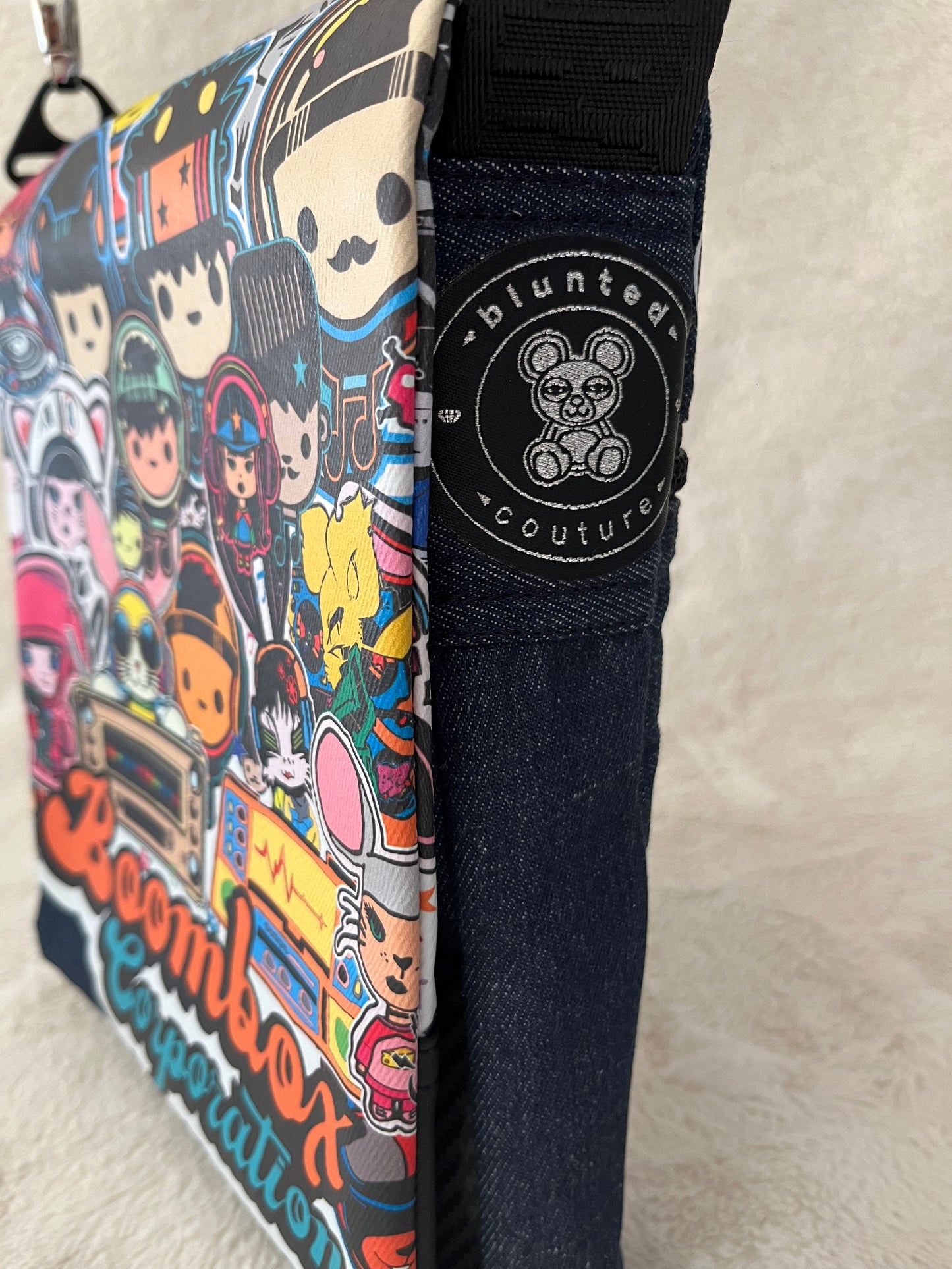 boombox notes one off medium couture bag