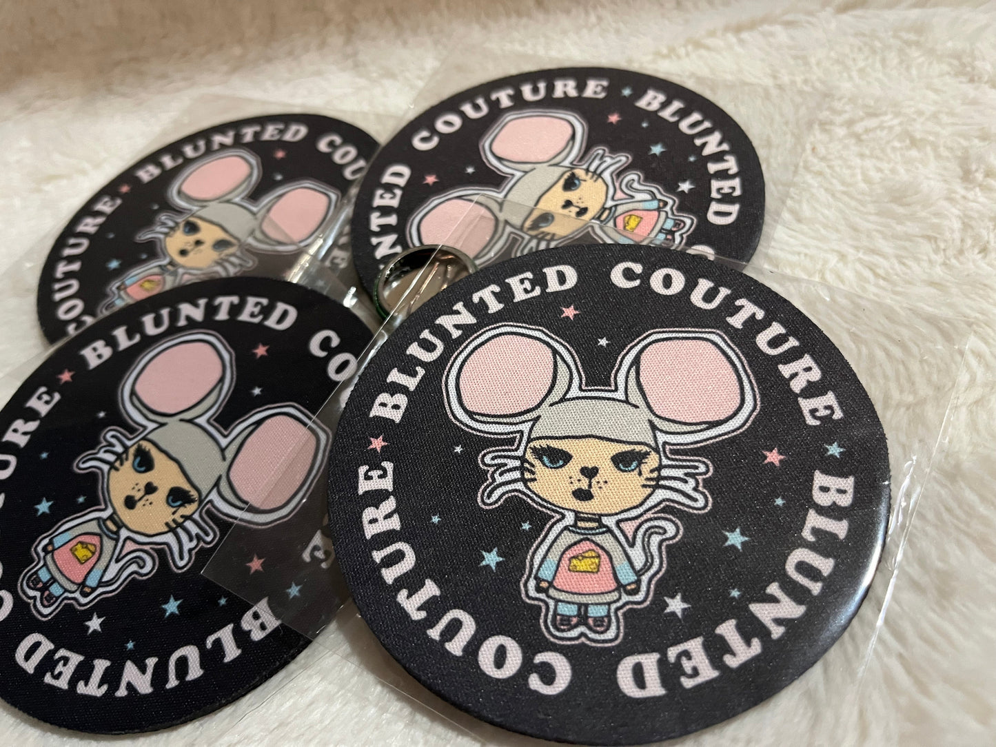 coasters set of 4 maisie mouse