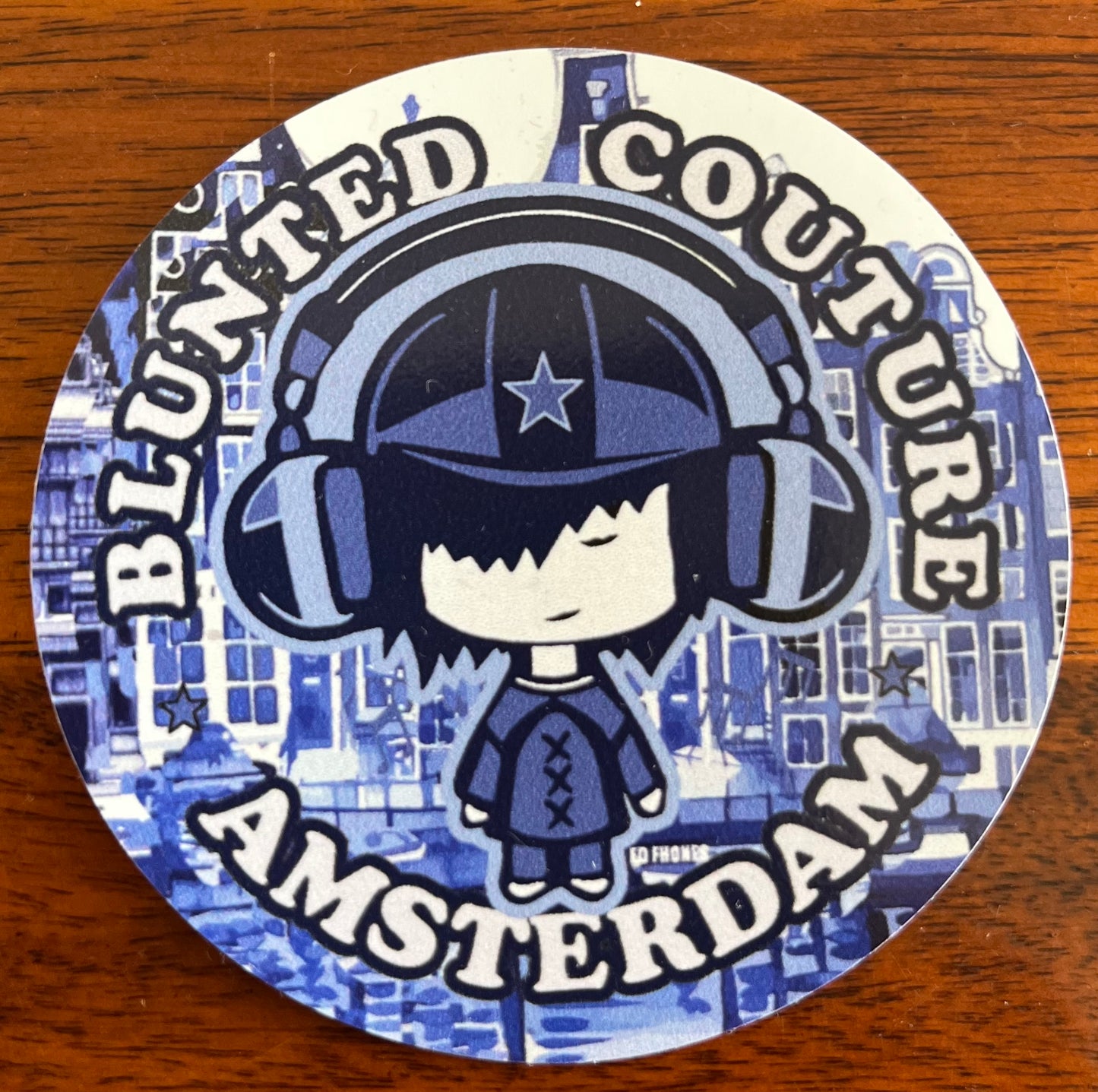 Amsterdam outdoor sticker ed fhones delft blue