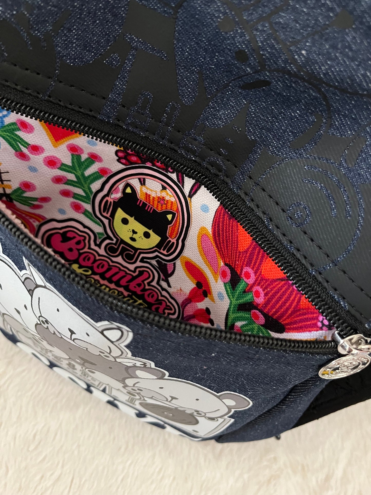 Pink lion one off medium couture bag