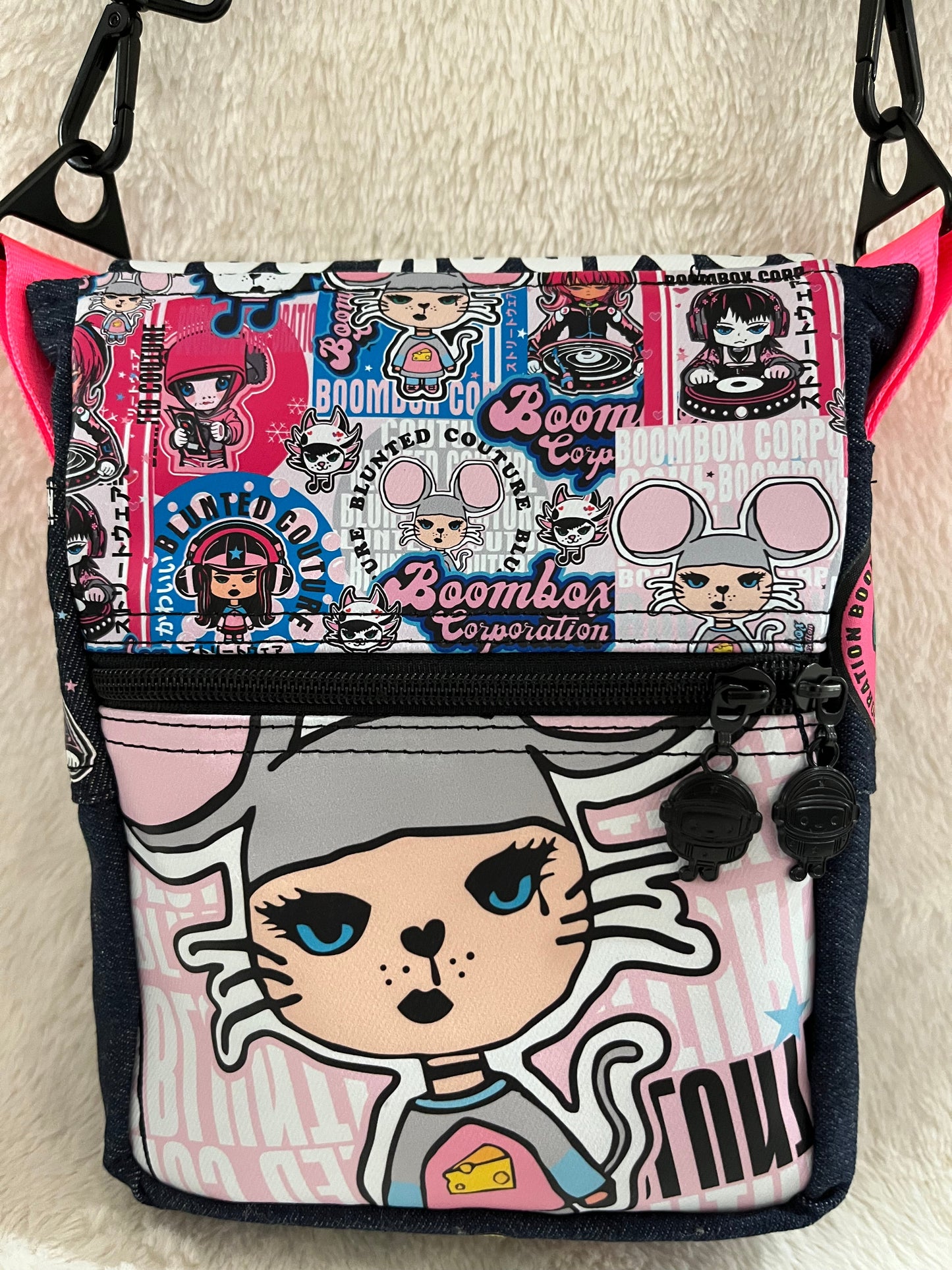 maisie meow and maisie mouse small couture bag, one off