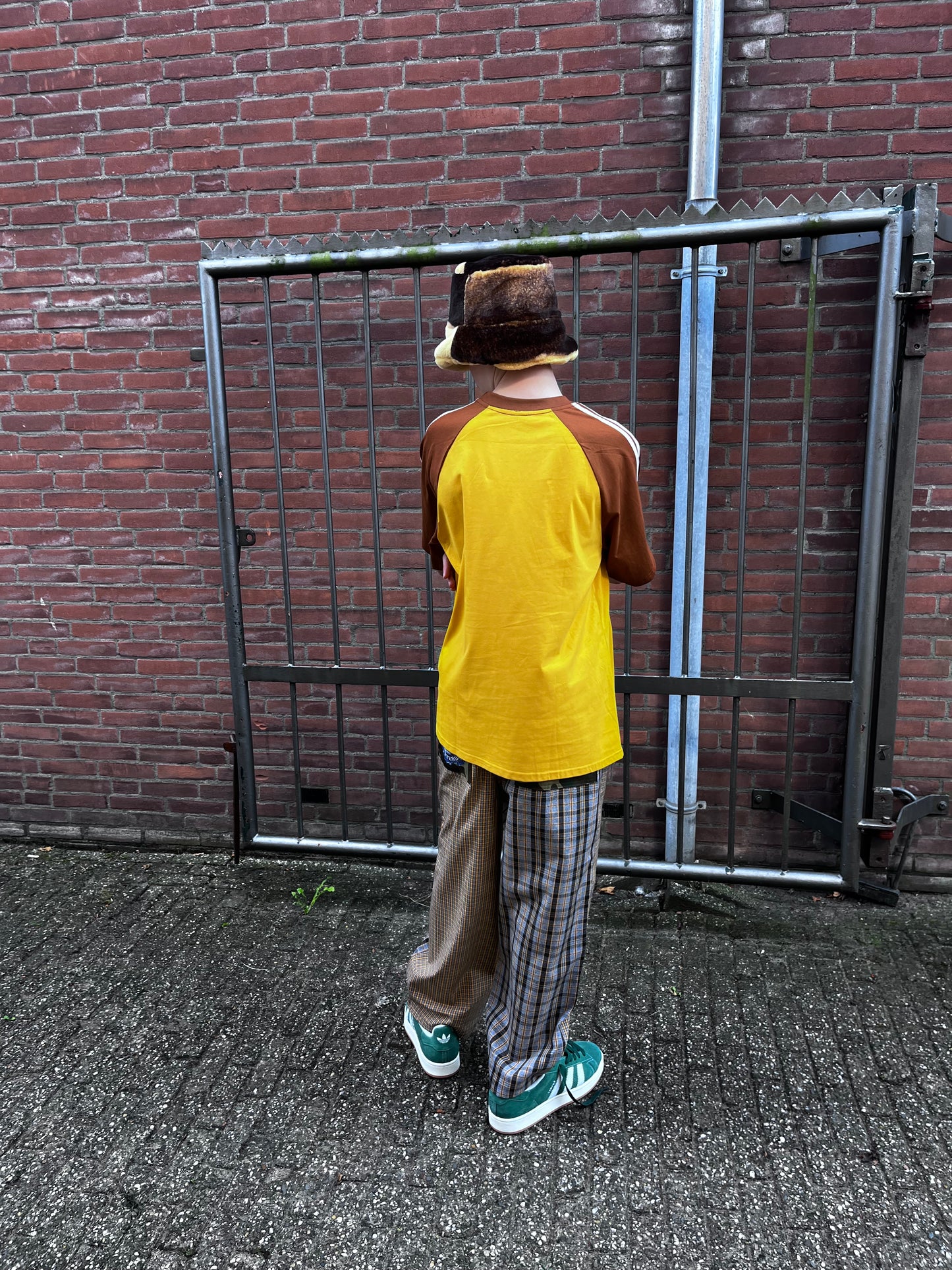 comfy pants S yellows check