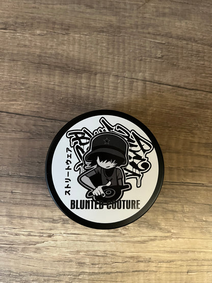 round blunted couture vinyl dj tin