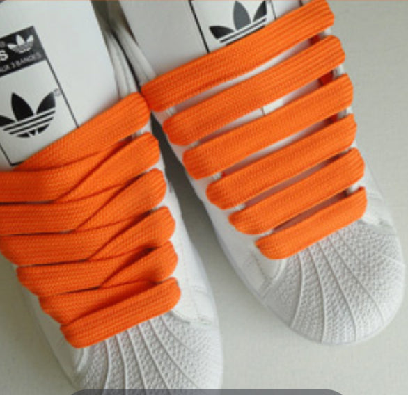 orange phat laces