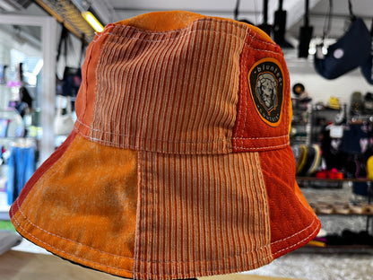 reversible orange NL denim bucket hat