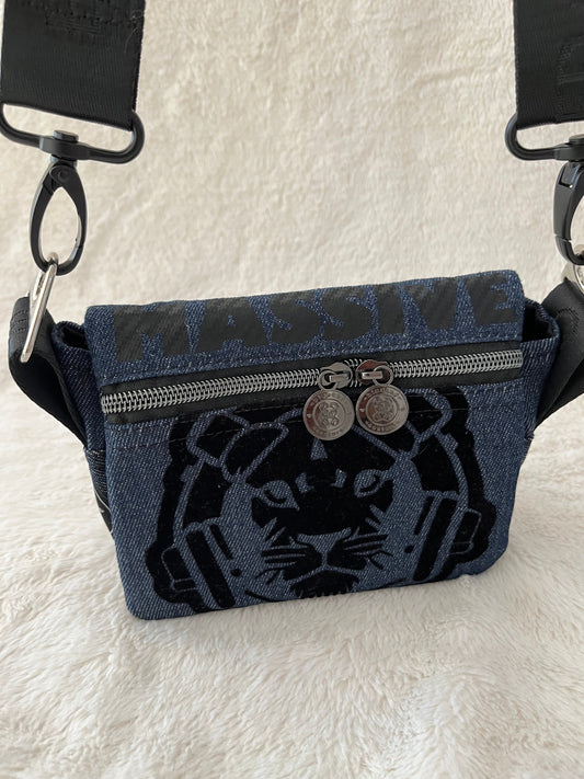 mini lion couture bag, black, one off