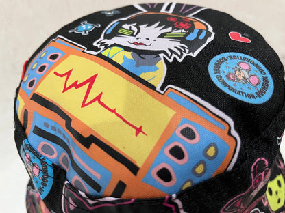 reversible pink vinyl bucket hat
