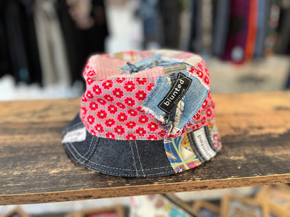 reversible patches bucket hat 58cm
