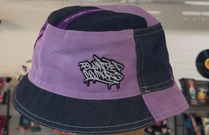 reversible purple bucket hat