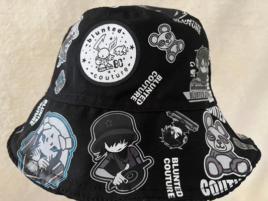 vinyl dj lion blazie reversible bucket hat