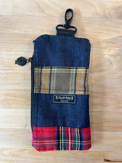 pochette denim | tartan