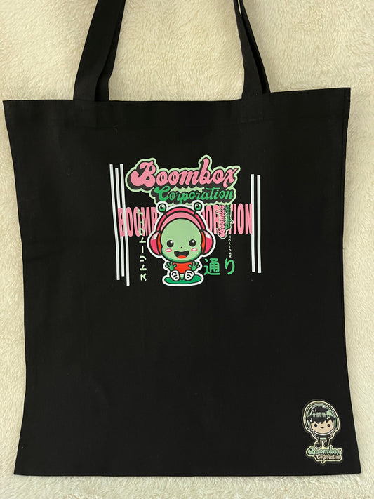 cartoon tote happy frog