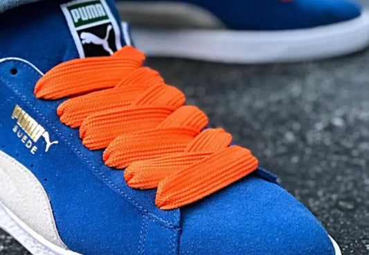 orange phat laces