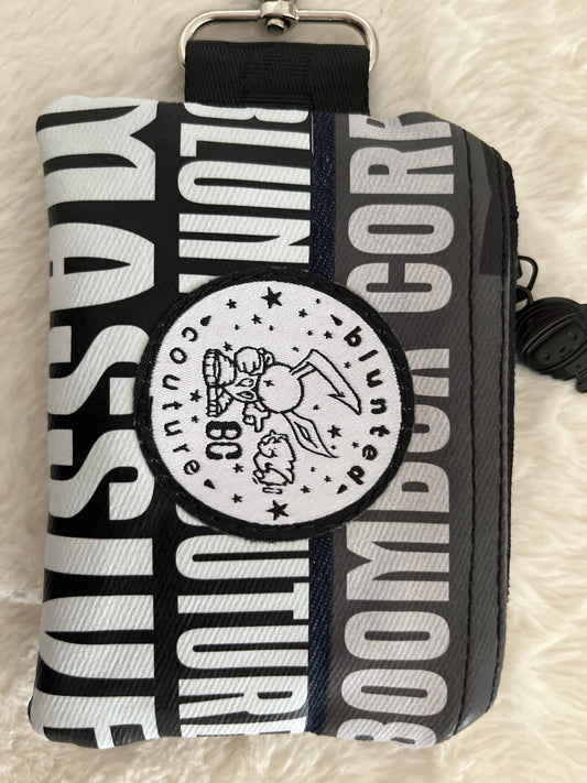 mini USB stash bag – dj & big ups grey black