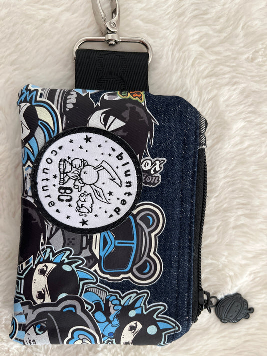 mini USB stash bag – big ups bunny blue graff