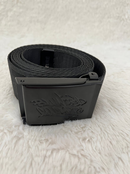 blunted couture belt black on black