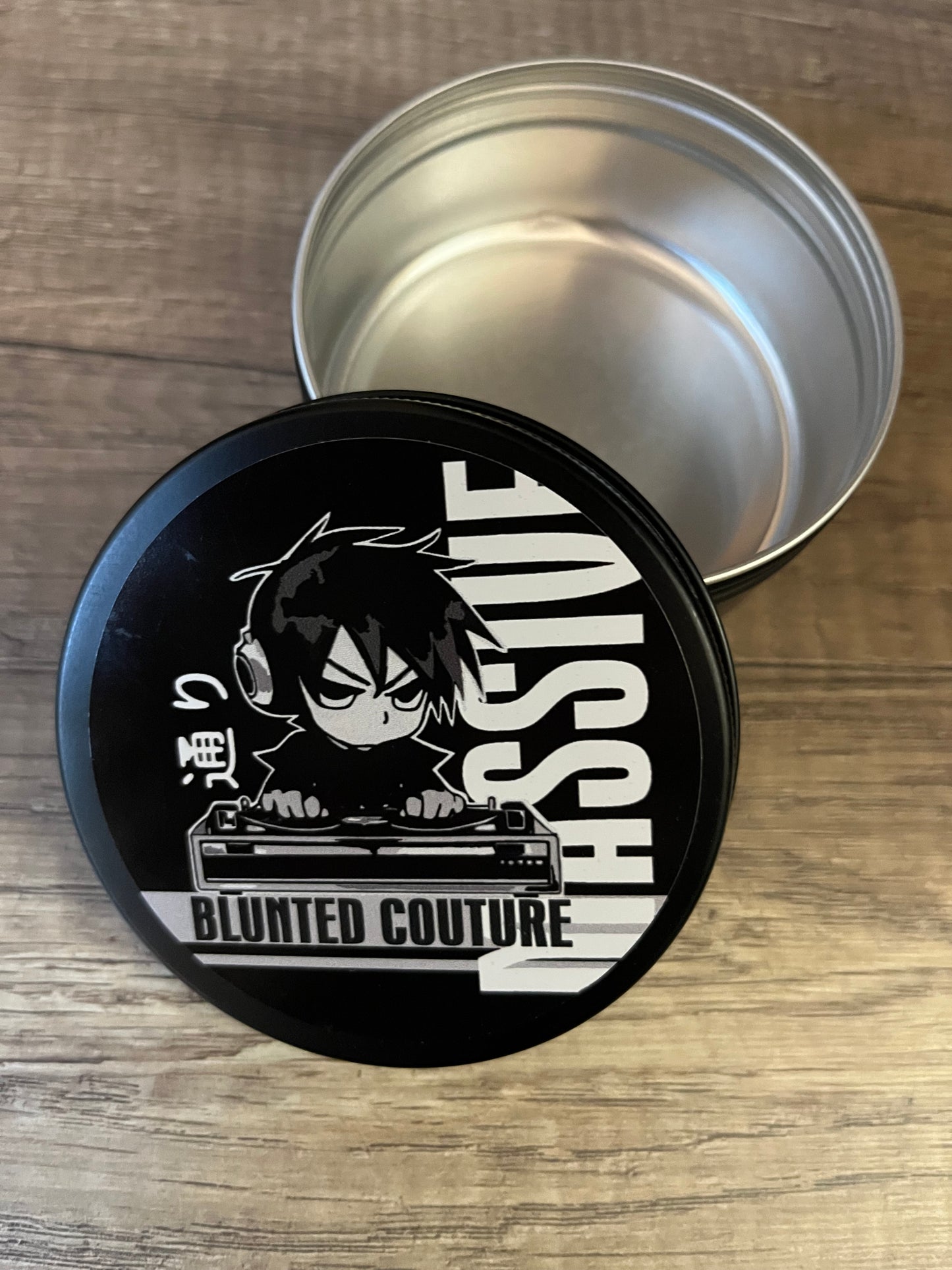 round blunted dj tin