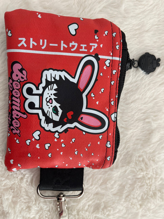 mini USB stash bag – maisie meow red