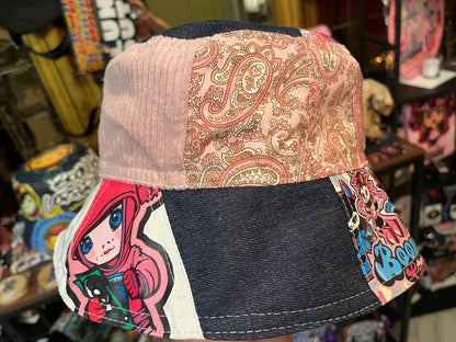 reversible white haarlem XL bucket hat