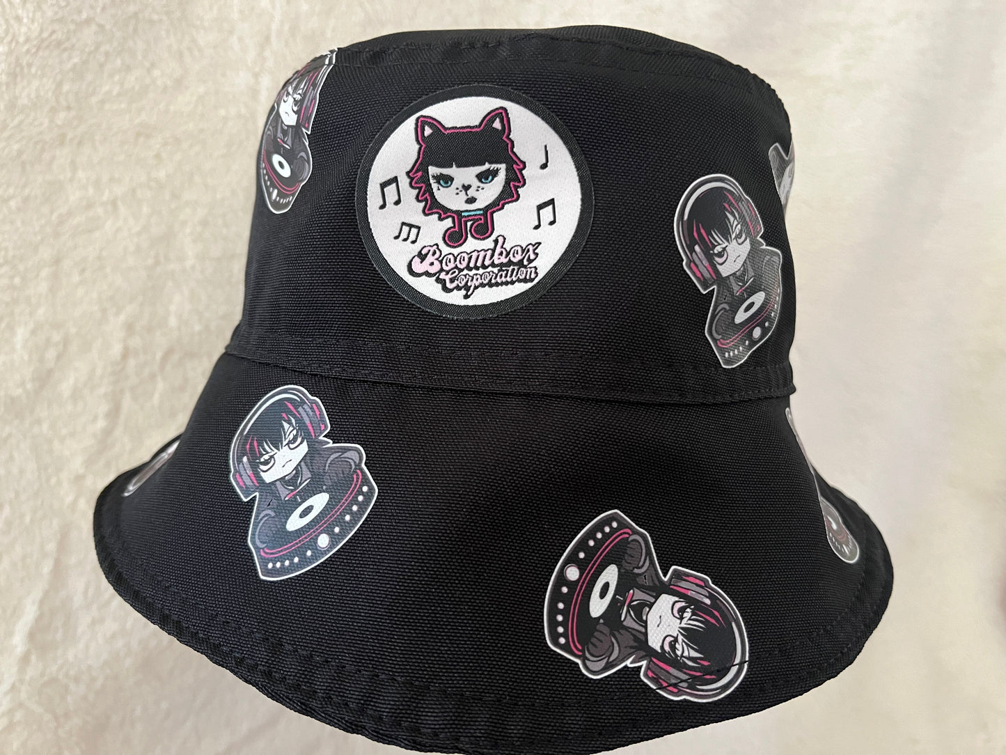 hard style dj reversible bucket hat