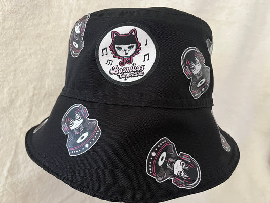 hard style dj reversible bucket hat
