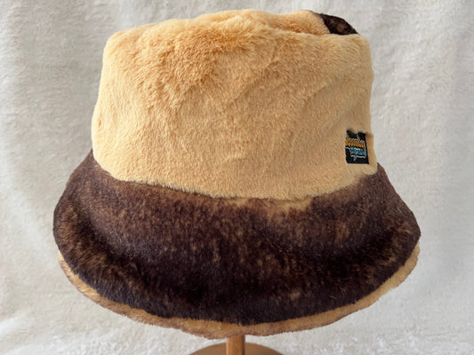 reversible furry bucket hat