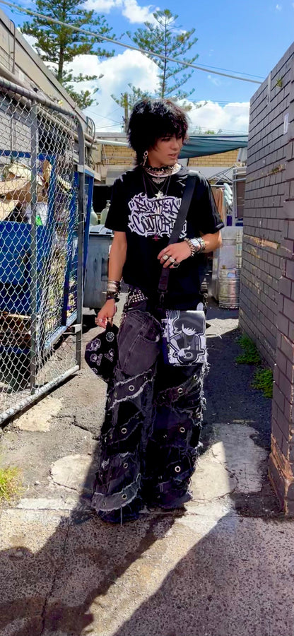 blunted broke graffiti tshirt