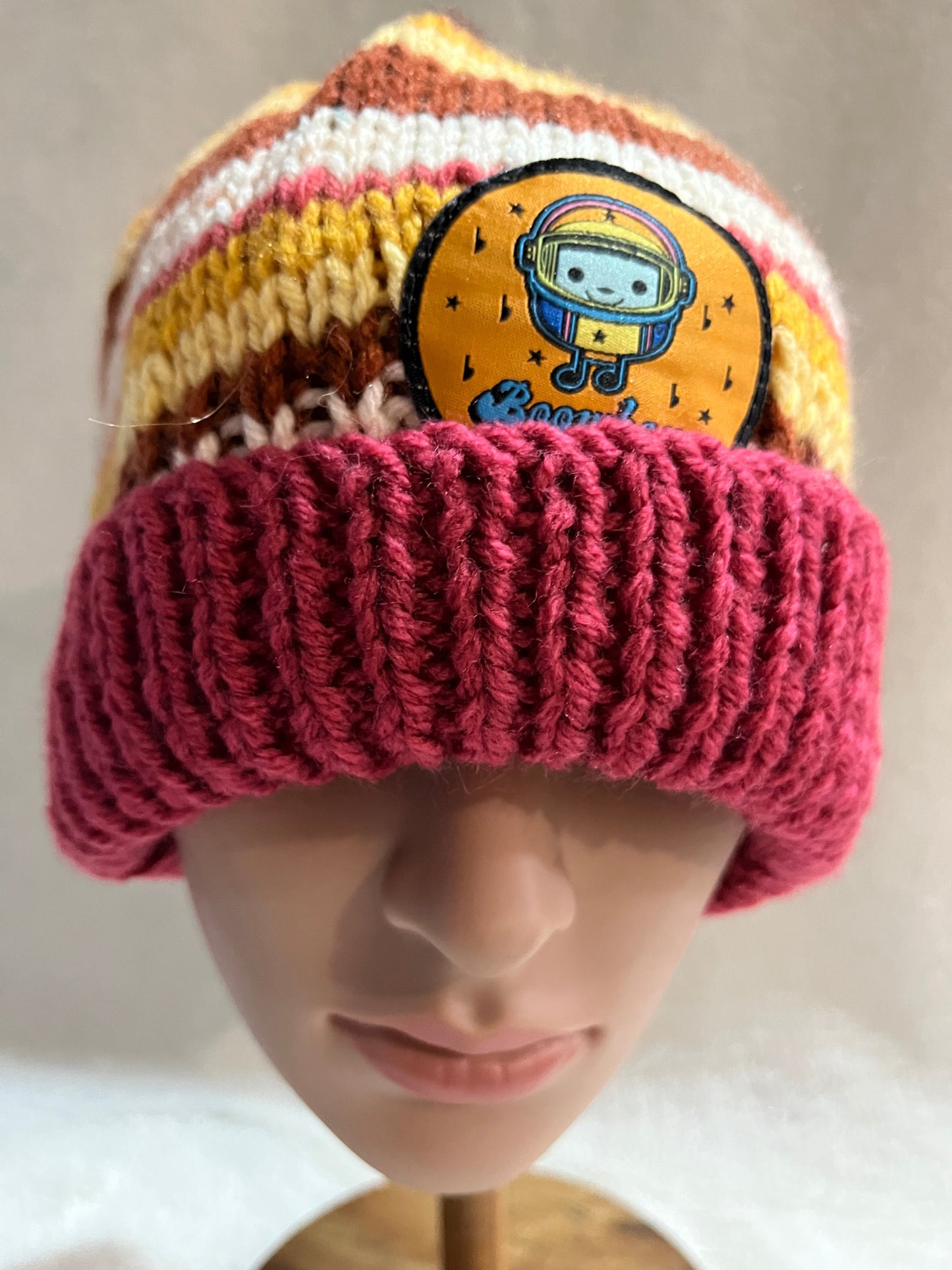 beanies hand knitted by nanna