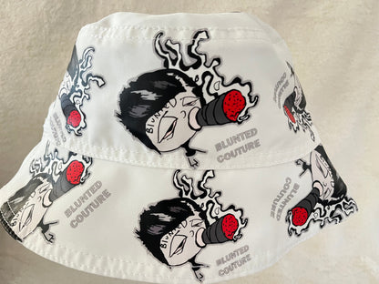 reversible white smokey XL bucket hat